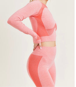 BODY ME | Biker Short Set (Coral)