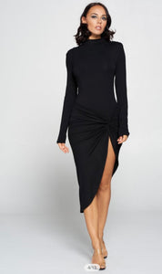 HILARY | Side-Ruched Dress