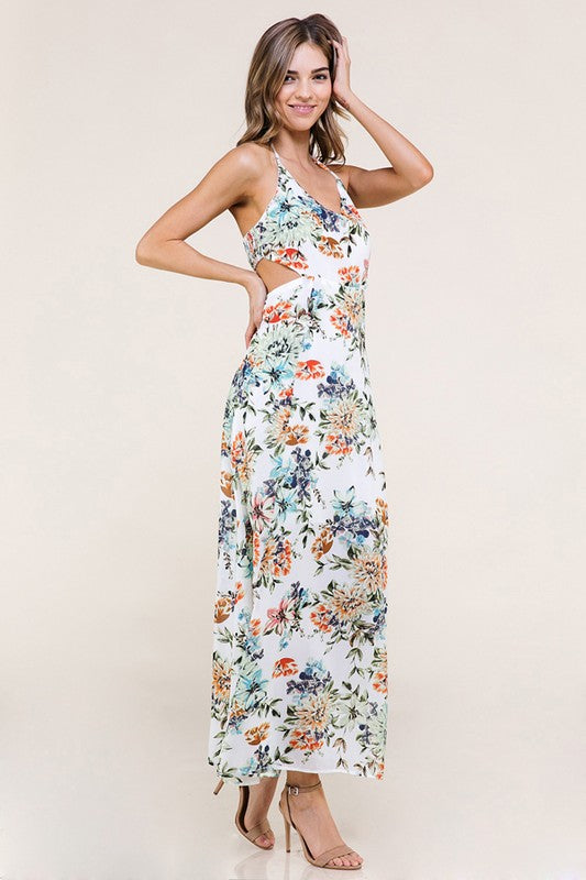 GARDEN PARTY | Floral Halter Dress